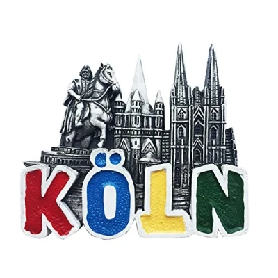 Image of Cologne Germany 3D Fridge Magnet Souvenir Gift,Handmade Home &amp; Kitchen Decoration Koln Refrigerator Collection