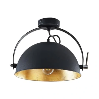 Image of Ceiling Light &#039;Muriel&#039; dimmable (Modern) in Black Made of Metal for e.g. Living Room &amp; Dining (1 Source, E27) from Lindby lamp, lamp
