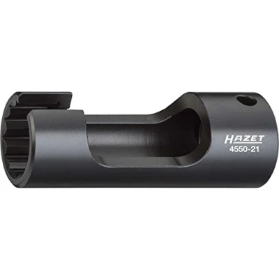 Image of Hazet Wrench for Injection Lines Outer Double Hexagon Pattern ∙ Width: 21 Key, Single, Bronzed 4550