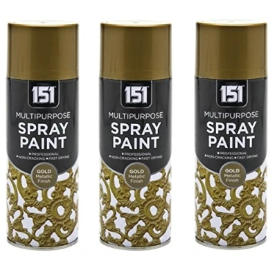 Image of 3 x Gold Spray Paint