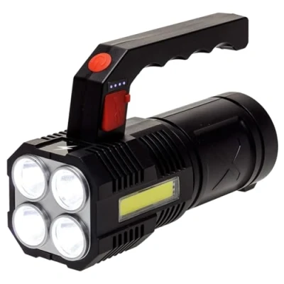Image of NTI 10W USB Rechargeable Portable Torch 4 Modes Compact with Side Light Ergonomic Handle Professional Home Office School Garage Workshop UK Free P&amp;P