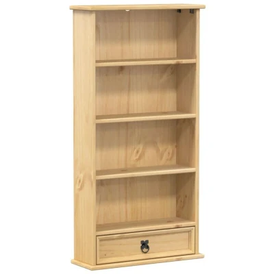 Image of vidaXL CD Cabinet Corona 52x17.5x103 cm Solid Wood Pine