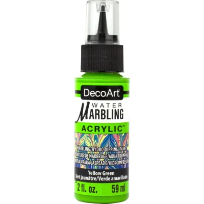 Image of DecoArt Water Marbling Paint 2oz Yellow Green