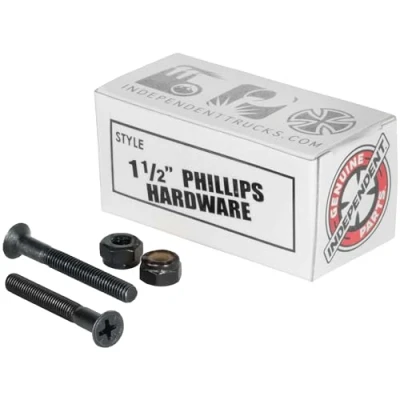 Image of Independent Phillips 1.5inch Skateboard Bolt One Size Black