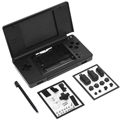 Image of OSTENT Full Repair Parts Replacement Housing Shell Case Kit Compatible for Nintendo DS Lite NDSL (Black)
