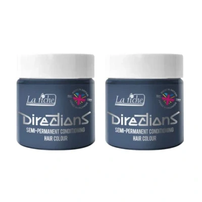 Image of 2x La Riche Directions Semi Permanent Hair Color 100ml Tub Slate