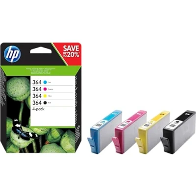Image of HP 364 4 pack Black/Cyan/Magenta/Yellow Original Ink Cartridges