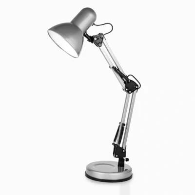 Image of Status Angled ES Desk Lamp Silver