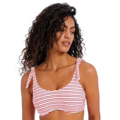 Image of Freya Womens New Shores Bralette Bikini Top Red Polyamide Size 34E