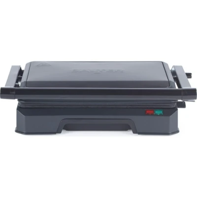 Image of Salter Kuro Health Panini Maker Electric Fold Out Sandwich Toaster, Steak Grill, Dual Surfaces, Removable Drip Tray, Open to 180 for Flat Cooking, 850W, EK6348MBLK, Black