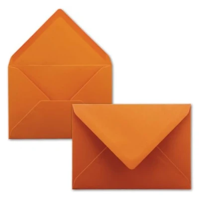 Image of 25 Envelopes Terracotta DIN C6 114 x 162 mm with wet glue without window for greeting cards &amp; invitations FarbenFroh series