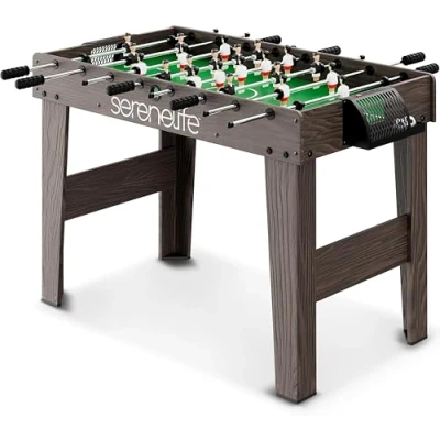 Image of SereneLife Football Table, Full Size Foosball Table Soccer with Fose, Interactive for Adults &amp; Kids, Top Indoor Room Sport