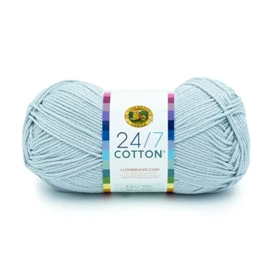 Image of Lion Brand Yarn Company,One Size 761 151 24/7 Cotton Yarn, Cool Grey