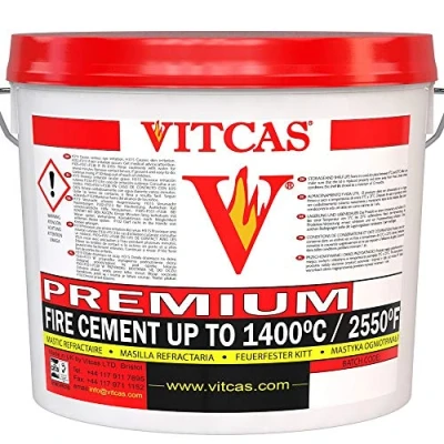 Image of VITCAS Premium T Fire Cement Bricks Excellent Adhesion High Heat Resistant Fireproof Patching and Repairing Easy to use