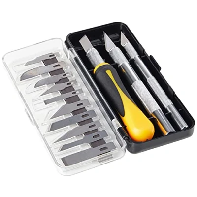 Image of Modelcraft PKN3305/S Precision Craft Knife Set , Silver 16 Piece