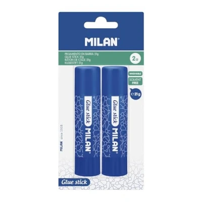 Image of Milan Blister Glue Sticks, Multi Colour, 21 g (Pack of 2)