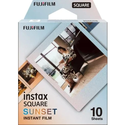 Image of INSTAX Square Sunset Frame Film 10 Shot Pack, Red,Orange