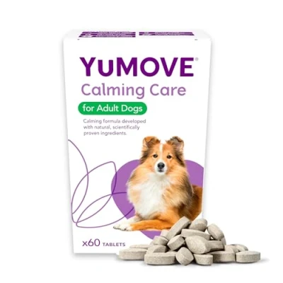 Image of YuMOVE Calming Care for Adult Dogs Previously YuCALM Dog Supplement who are Stressed or Nervous 60 tablets Packaging may vary