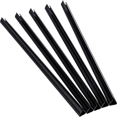 Image of Fellowes Relido 53840 Rounded Slide Binders for Non Machine Bound Presentation Black