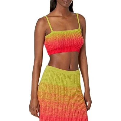 Image of The Drop Women&#039;s Viv Ombre Bralette, Red Ombre, XXL