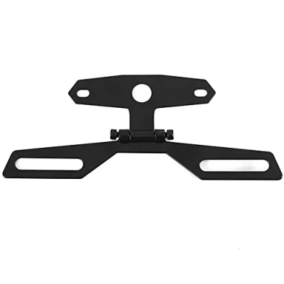 Image of CENPEK Tail Light Holder, Universal Folding License Plate Holder Aluminum alloy Rear Bracket Mount for Motorcycle ATV Dirt Bike Black