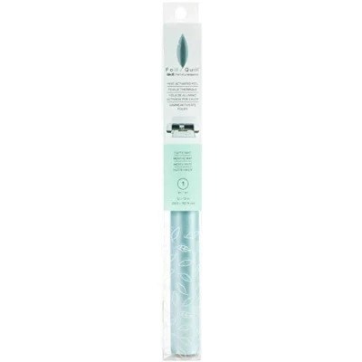 Image of We R Memory Keepers Heat Activated Foil, Mint, Large Roll, 12x72, Use with Quill Pen to Create Shiny Embellishments and Designs