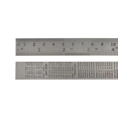 Image of Faithfull RULE300SS 300mm/ 12 inch x 25mm Steel Rule
