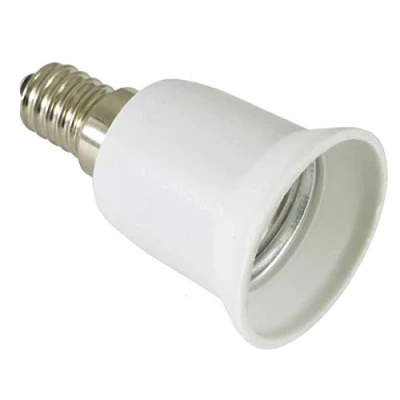 Image of OmniaLaser OL E14E27 Adapter Converter from E14 to E27, Plastic, 40 Watts, White