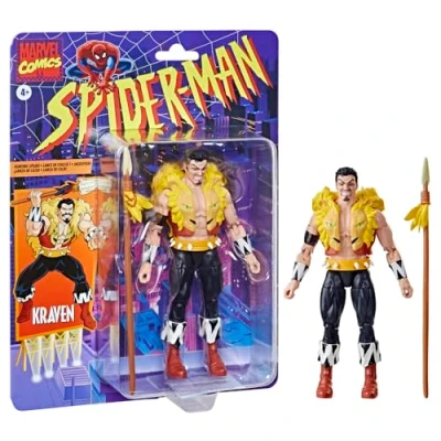 Image of Hasbro Figure Kraven Spiderman Marvel Comics 15cm