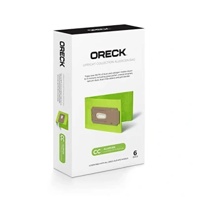 Image of Oreck Type CC Upright Vacuum Cleaner Bag, AK1CC6A, 6 Pack, Green