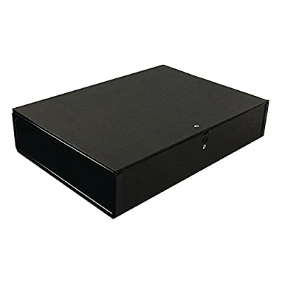 Image of Q Connect 75mm Box File Foolscap Black (5 Pack) KF20017