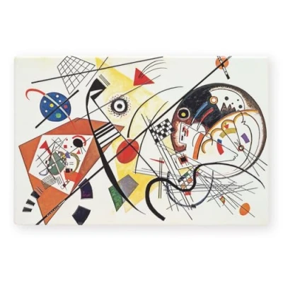 Image of Art of Arora 2924 Transverse Line by Wassily Kandinsky Ceramic Tile Picture Plaque Wall Art, 20 x 30cm