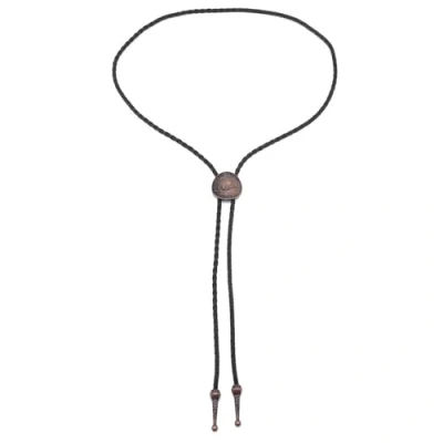 Image of Limtula Metal Sailboats Bolo Tie Cowboy Necktie For Shirt Jeans Western Necklace Braided Shoestring Bola