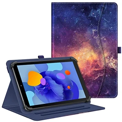 Image of FINTIE Universal 10.1 inch Tablet Case, [Multi Angle] Folio Cover with Document Pocket Elastic Clip for All 9 10&quot; Tablet, Compatible Samsung/Lenovo/Huawei/TECLAST/Fusion 5, Galaxy