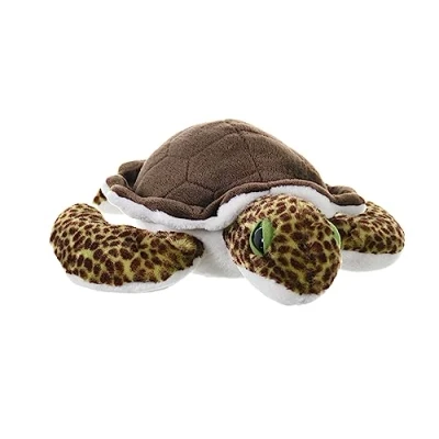 Image of Wild Republic Green Sea Turtle Plush Soft Toy, Cuddlekins Cuddly Toys, Gifts for Kids 30 cm