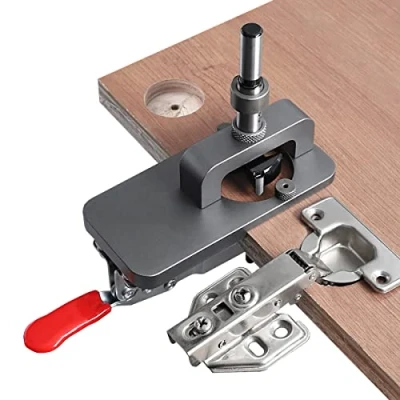 Image of WANGCL 8PCS 35mm Hinge Drilling Jig Set Concealed Door for Cabinet Hinges And Mounting Plates Woodworking DIY
