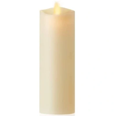 Image of Luminara Indoor Ivory Slim Pillar Candle 5.08cm x 15.49cm Flameless LED Battery Powered Candles