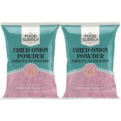 Image of Fried Onion Powder 2x100g Finest Premium Quality 100% All Natural No additives or preservatives