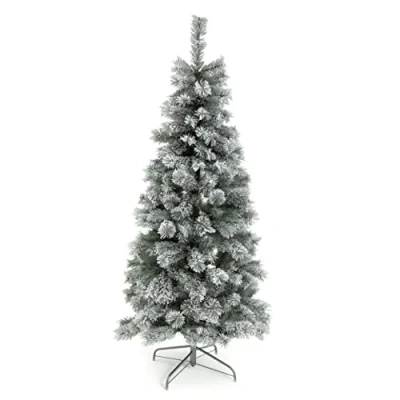 Image of XMAS Habitat 6ft Cashmere Frosted Christmas Tree Grey