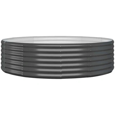 Image of vidaXL Garden Raised Bed Powder coated Steel 140x140x36 cm Anthracite