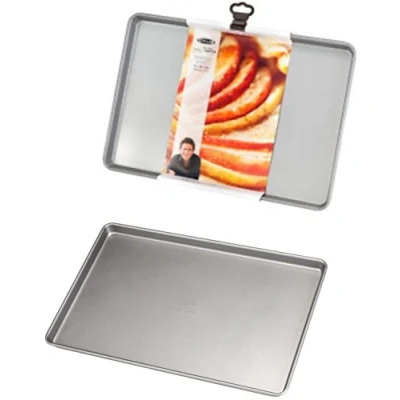 Image of Stellar James Martin Heavy Duty Non Stick Roasting Oven Tray Sets (Large Baking x2)