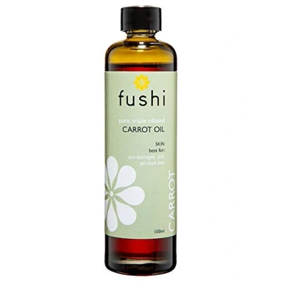Image of Fushi Carrot Oil 100 ml Fresh Pressed Rich in Beta Carotene, Vitamins A, B, C, D and E essential fatty acids Best for Sun Damage Skin, Parched Skin &amp; Fine Lines Manufactured the UK