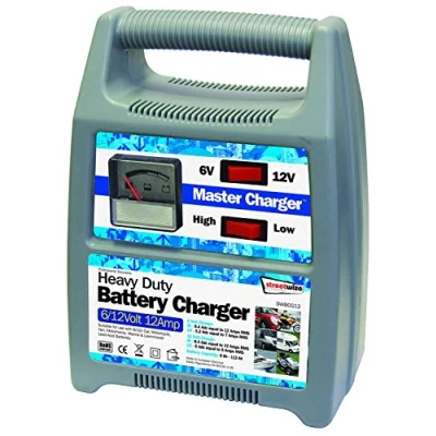 Image of Streetwize 12 Amp Automatic Vehicle Battery Charger 6/12V Trickle Maintenance Short Circuit Protection Capacity 9 160Ah Overload Lead Acid SWBCG12