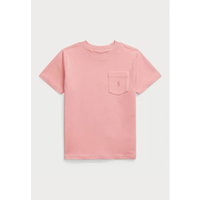 Image of Polo Ralph Lauren Cotton Jersey Pocket Tshirt Basic for kids, Size: 8y, Faded peony