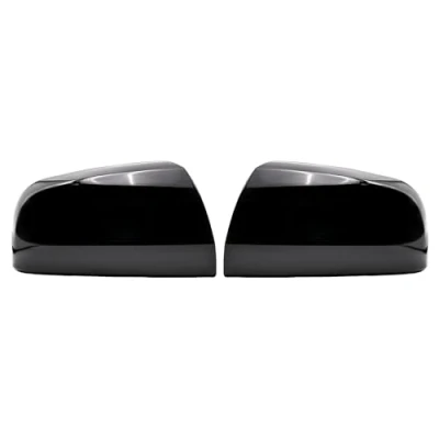 Image of KYYET Pair Wing Mirror Cover Fits For Vauxhall Zafira B MK2 2009 2010 2011 2012 2013 2014 Side Cap (Gloss Black)