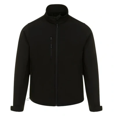 Image of ØRN Softshell Jacket Mens Outdoor Workwear 5,000mm Water Resistant with BreathableTechnical Fabric Tern 4200, Black, Small