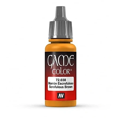 Image of Vallejo VJ72038 Game Color 17 ml Acrylic Paint Scrofulous Brown