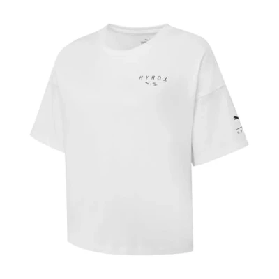 Image of Puma Womens X Hyrox World Cropped T Shirt White M