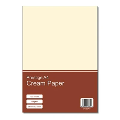 Image of Prestige A4 Cream 100gsm Paper x 100 Sheets per Pack