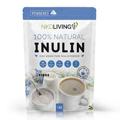 Image of Inulin High Grade Prebiotic Fibre Powder (2 Kg) Manufactured in The EU (New Bag Design)